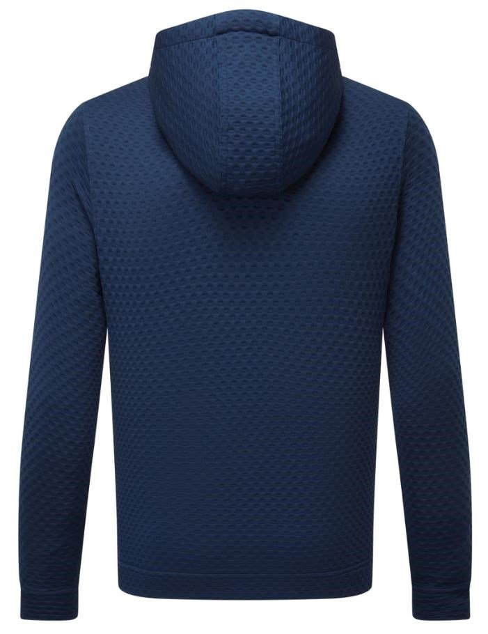 FootJoy Textured Knit Hoodie sudadera con capucha para hombre, navy