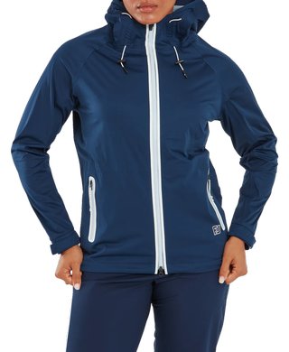 FootJoy HydroKnit chaqueta de lluvia de mujer, navy/white/skyway