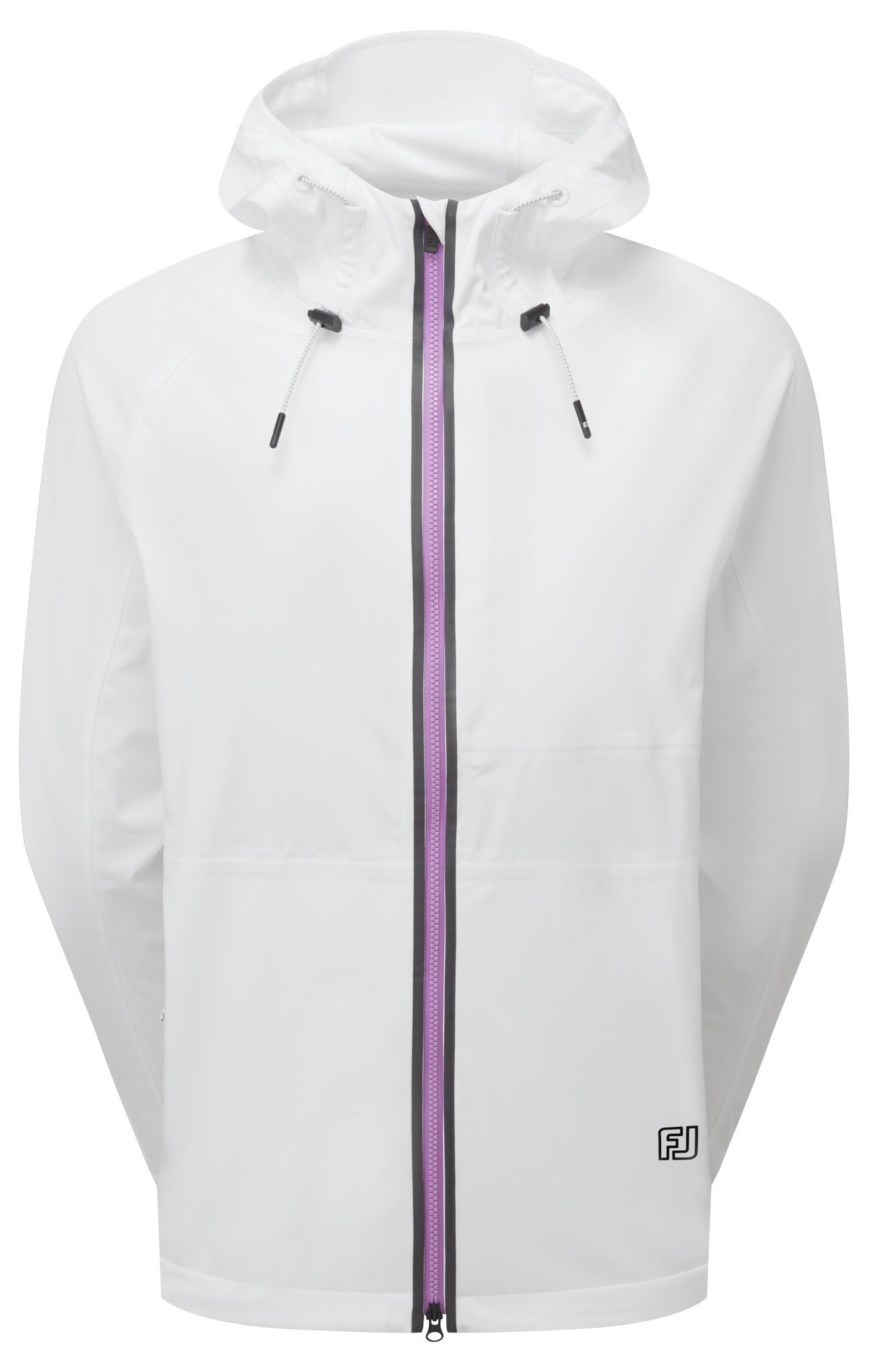 FootJoy HydroKnit ladies rain jacket, white/pink