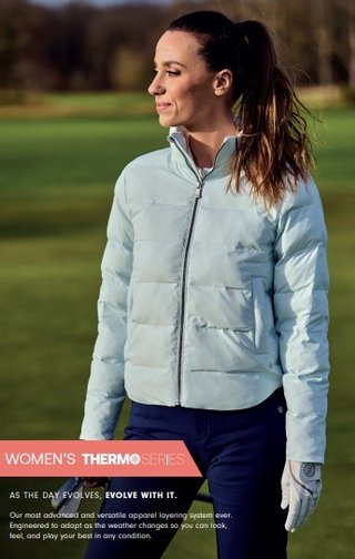 FootJoy ThermoSeries Insulated chaqueta de mujer, azul hielo