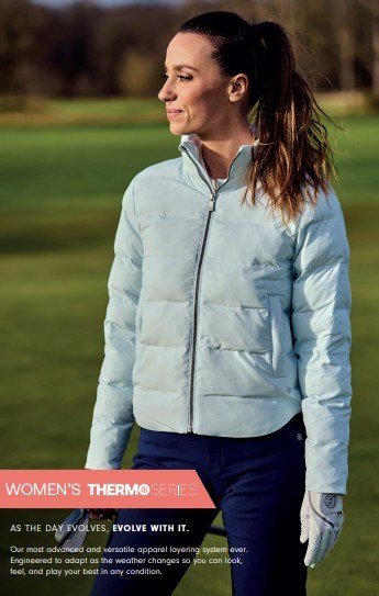 FootJoy ThermoSeries Insulated chaqueta de mujer, azul hielo