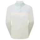 FootJoy ThermoSeries Hybrid Popover sudadera de mujer, off white/ice blue