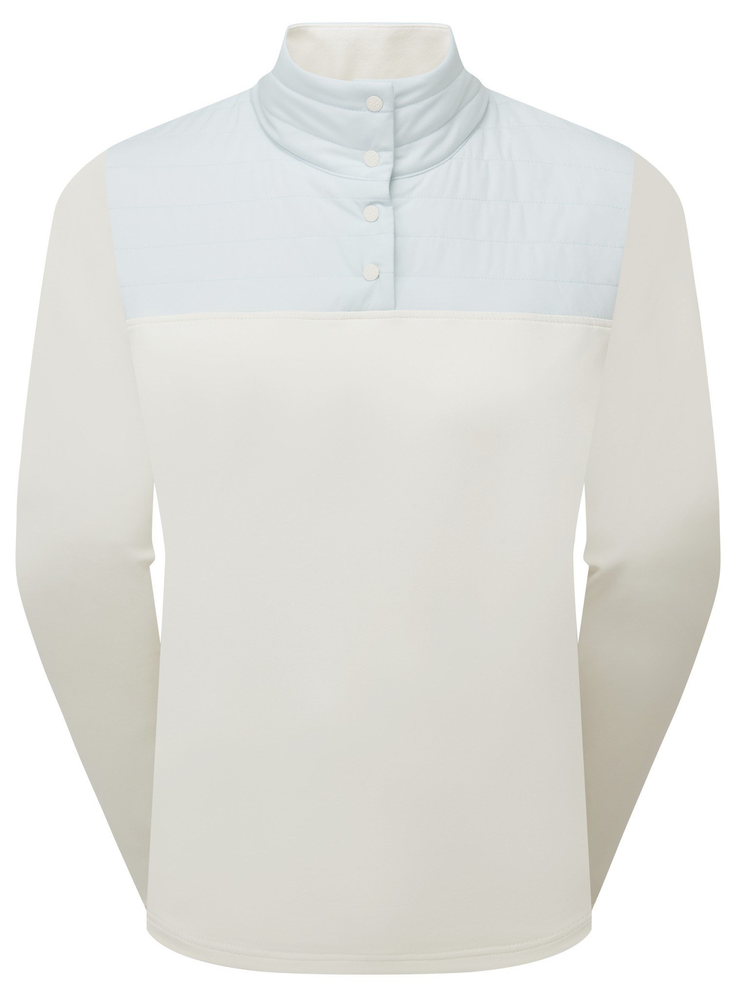 FootJoy ThermoSeries Hybrid Popover sudadera de mujer, off white/ice blue