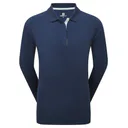 FootJoy ThermoSeries Long Sleeves polo de mujer, azul marino