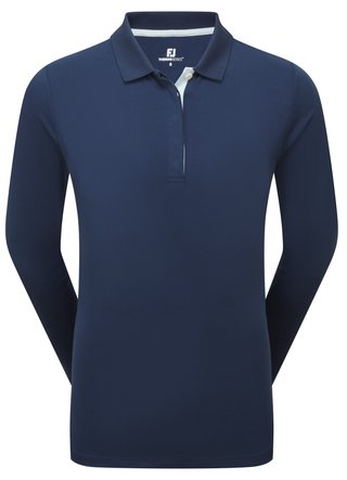 FootJoy ThermoSeries Long Sleeves polo de mujer, azul marino