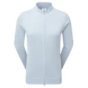 FootJoy Drirelease Full-Zip Lined suéter de mujer, azul hielo