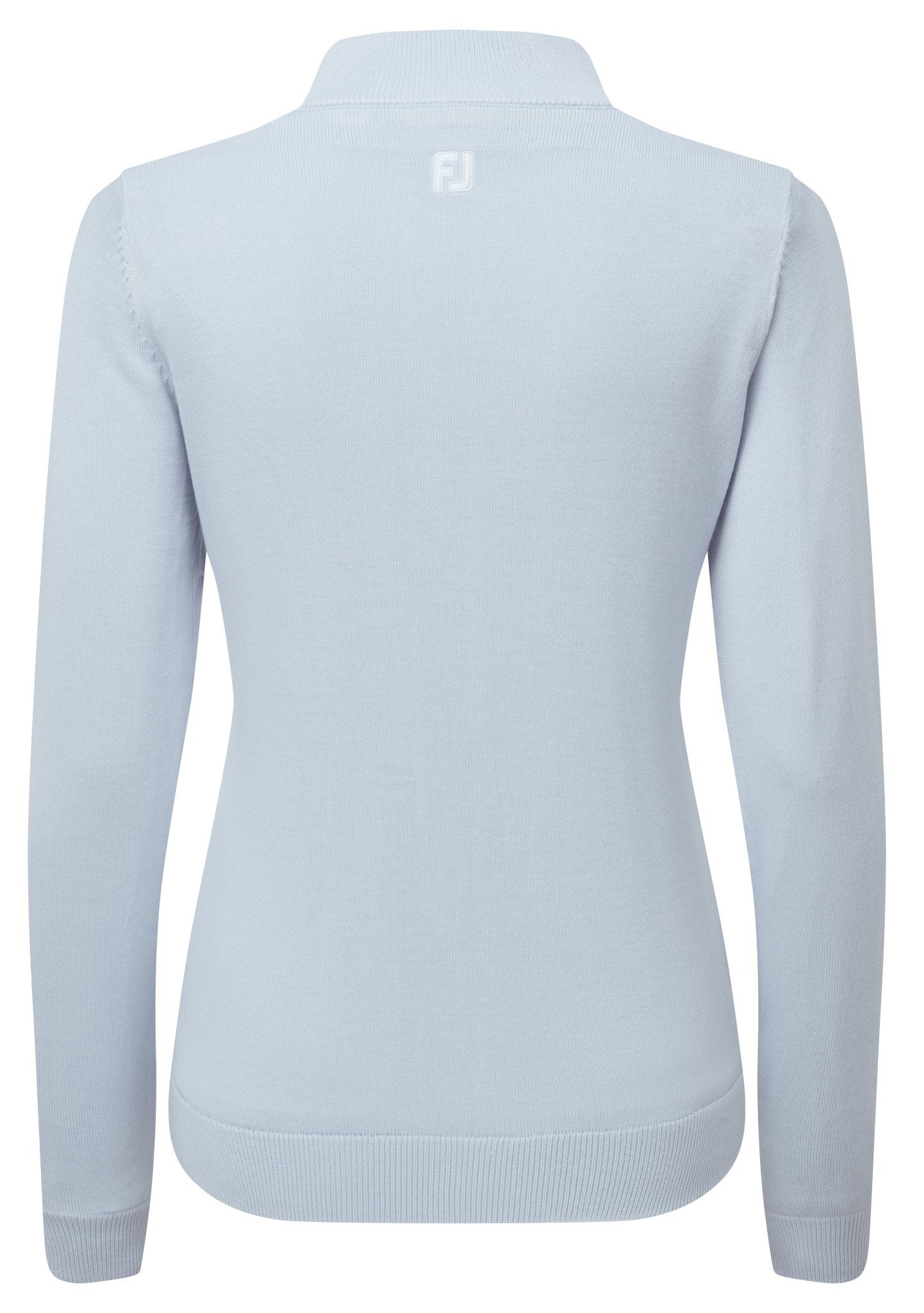 FootJoy Drirelease Full-Zip Lined suéter de mujer, azul hielo
