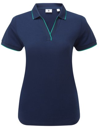 FootJoy NOTCH V polo de mujer, navy/emerald