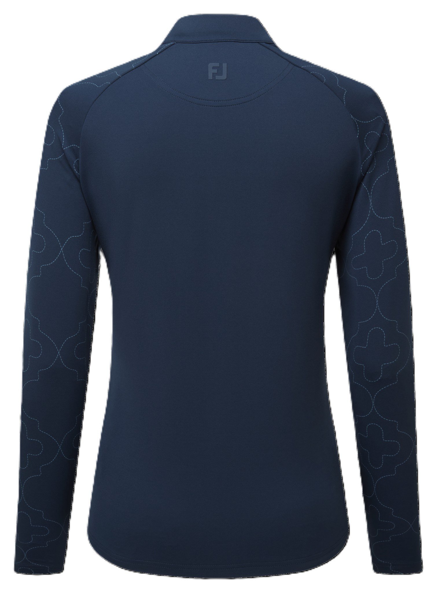 FootJoy Midlayer Full Zip Printed Sleeve sudadera de mujer, navy