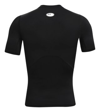 Under Armour HeatGear camiseta de compresión para hombre, negro/blanco