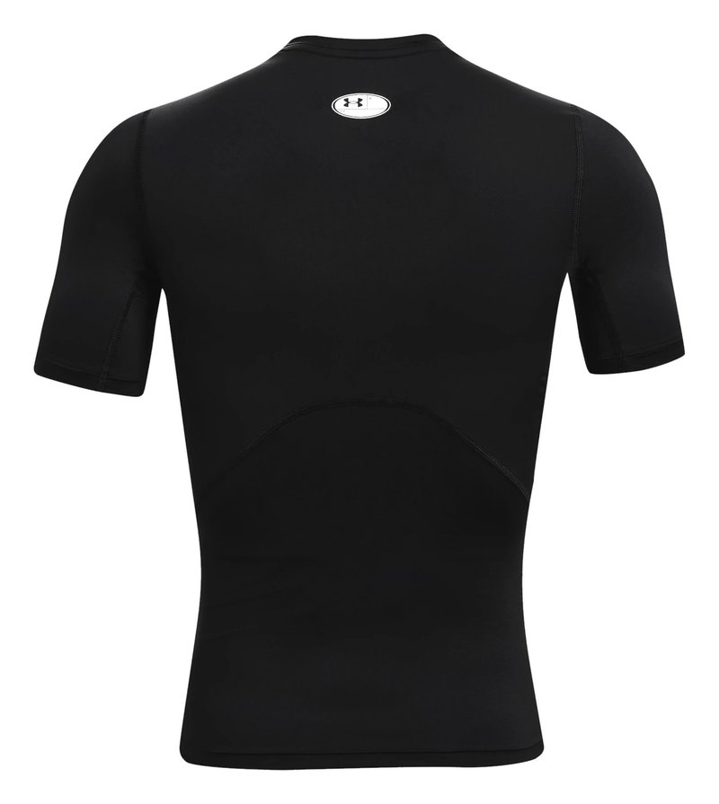 Under Armour HeatGear camiseta de compresión para hombre, negro/blanco