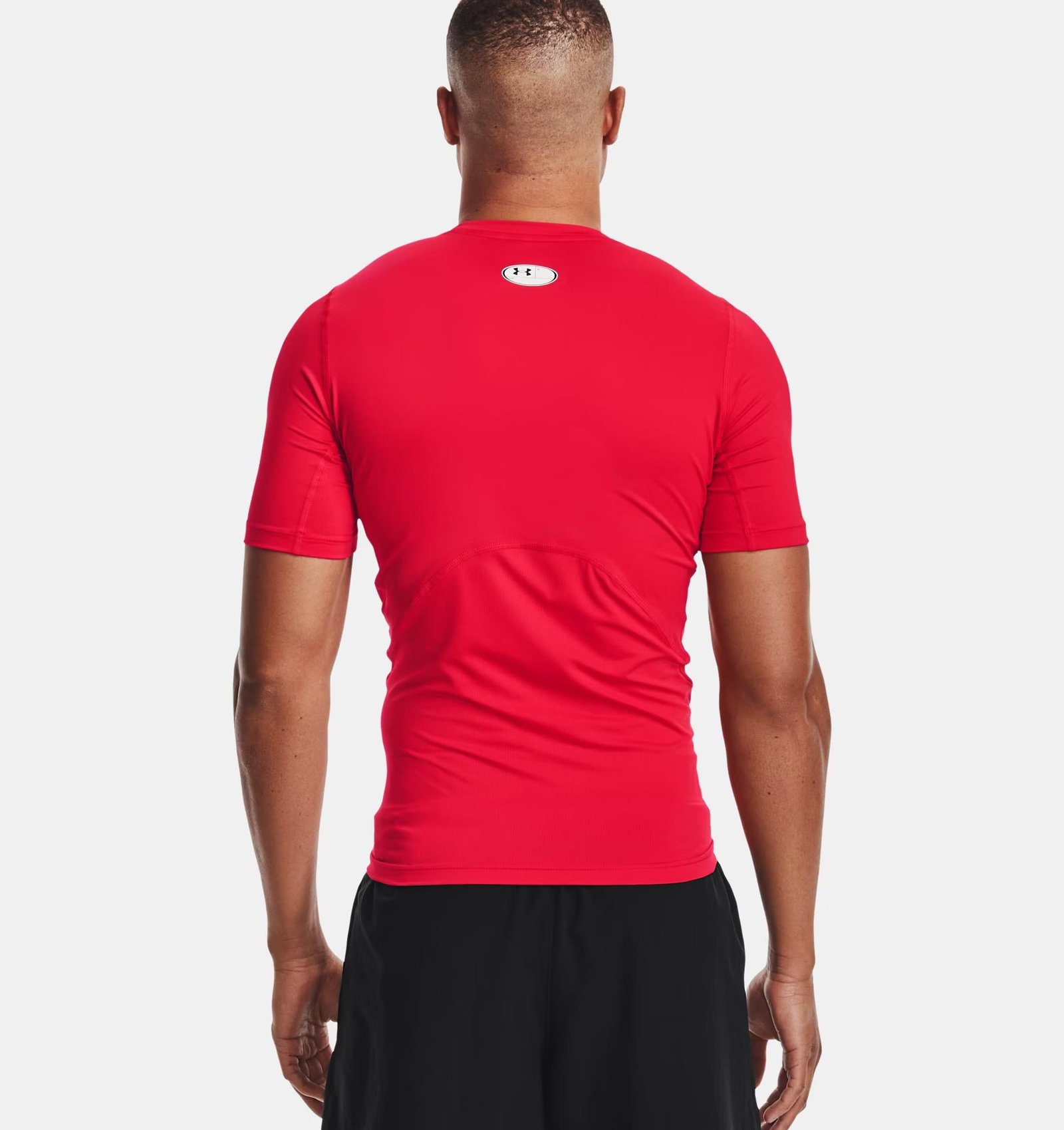 Under Armour HeatGear camiseta de compresión para hombre, rojo/blanco