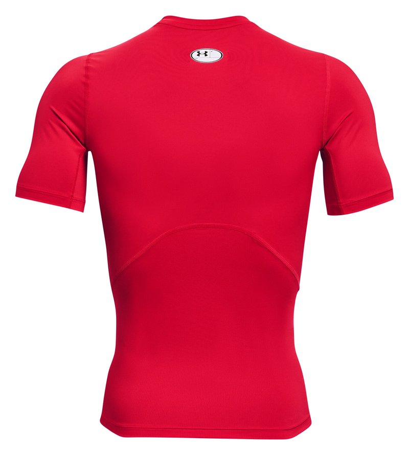 Under Armour HeatGear camiseta de compresión para hombre, rojo/blanco