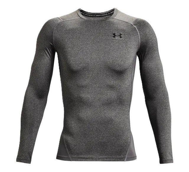 Under Armour HeatGear camiseta de compresión de manga larga para hombre, carbon heather