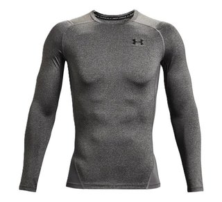 Under Armour HeatGear camiseta de compresión de manga larga para hombre, carbon heather