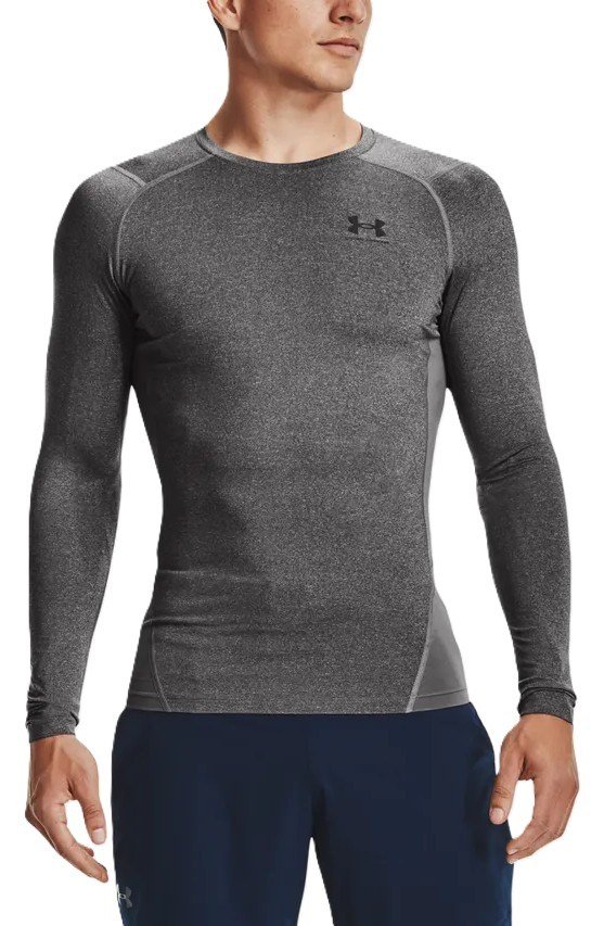Under Armour HeatGear camiseta de compresión de manga larga para hombre, carbon heather