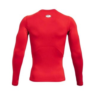 Under Armour HeatGear camiseta de compresión de manga larga para hombre, roja