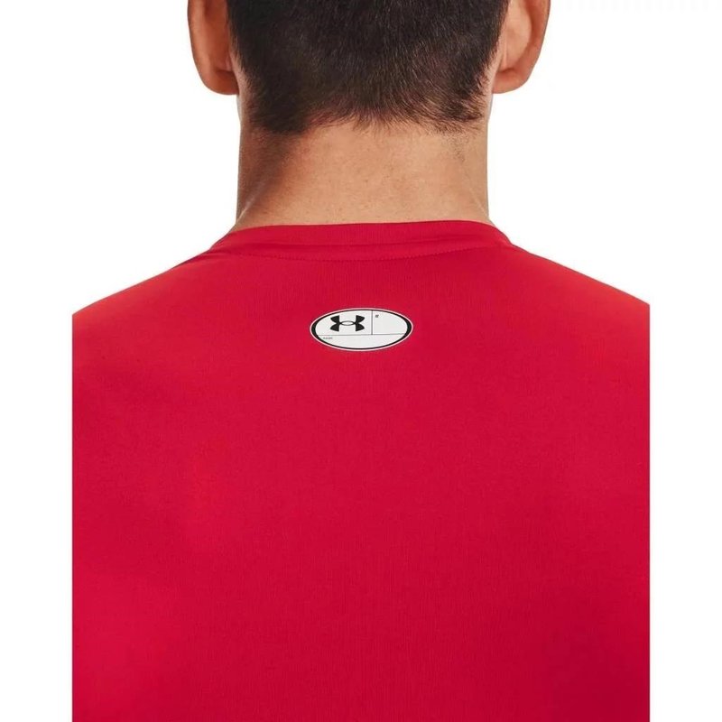 Under Armour HeatGear camiseta de compresión de manga larga para hombre, roja