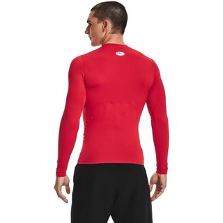 Under Armour HeatGear camiseta de compresión de manga larga para hombre, roja