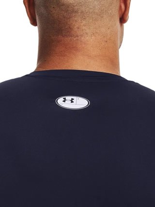 Under Armour HeatGear camiseta de compresión de manga larga para hombre, azul marino medianoche