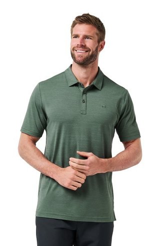Travis Mathew The Heater polo de hombre, balsam green