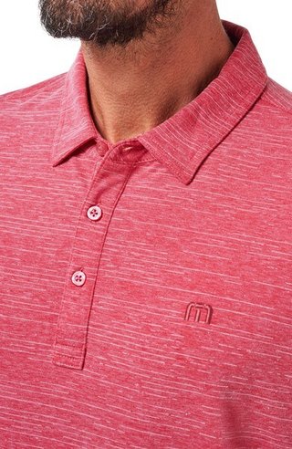 Travis Mathew The Heater polo de hombre, heather scooter