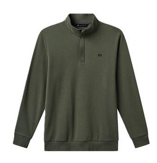 Travis Mathew Cloud Quarter Zip 2.0 sudadera de hombre, dark olive