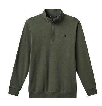 Travis Mathew Cloud Quarter Zip 2.0 sudadera de hombre, dark olive