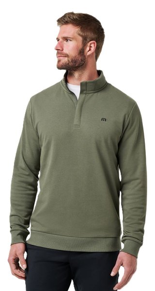 Travis Mathew Cloud Quarter Zip 2.0 sudadera de hombre, dark olive