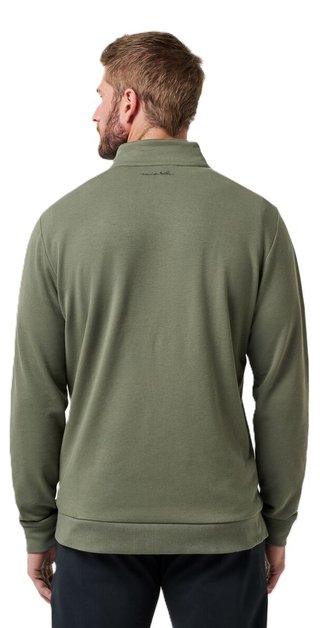 Travis Mathew Cloud Quarter Zip 2.0 sudadera de hombre, dark olive