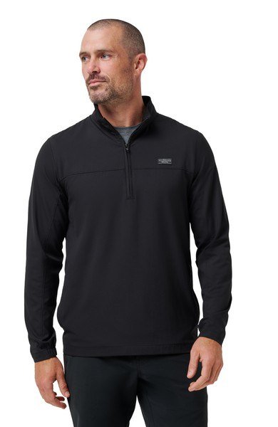 Travis Mathew Wanderlust Quarter Zip chaqueta de hombre, negra