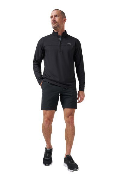 Travis Mathew Wanderlust Quarter Zip chaqueta de hombre, negra