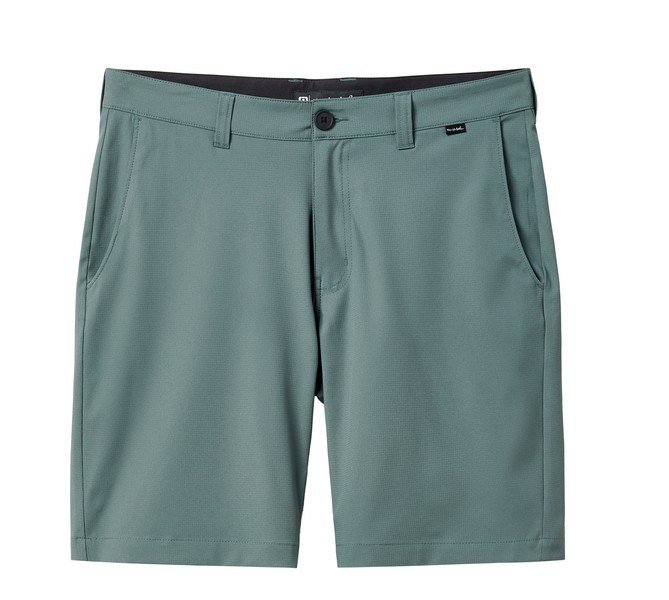 Travis Mathew Wanderlust pantalones cortos de hombre, balsam green