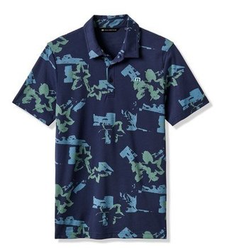 Travis Mathew Favorite Hello polo de hombre, total eclipse