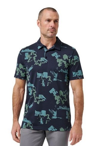 Travis Mathew Favorite Hello polo de hombre, total eclipse