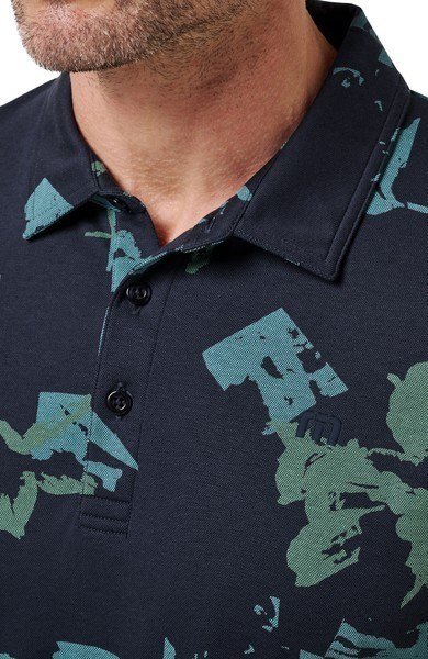 Travis Mathew Favorite Hello polo de hombre, total eclipse