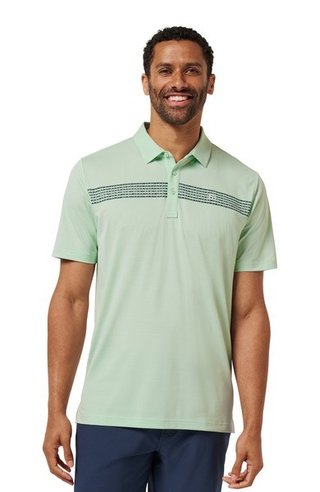 Travis Mathew River Boat polo de hombre, aqua foam