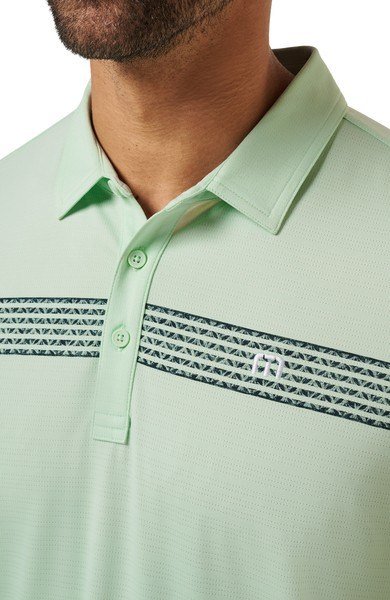 Travis Mathew River Boat polo de hombre, aqua foam