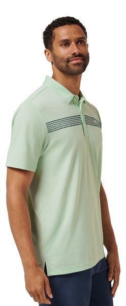 Travis Mathew River Boat polo de hombre, aqua foam