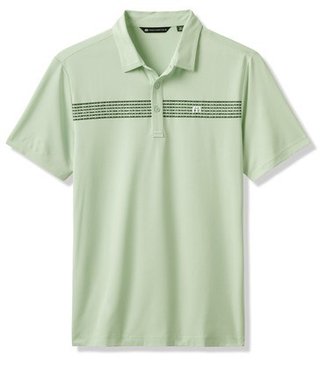 Travis Mathew River Boat polo de hombre, aqua foam