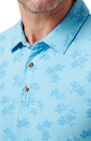 Travis Mathew Port Day polo para hombre, air blue