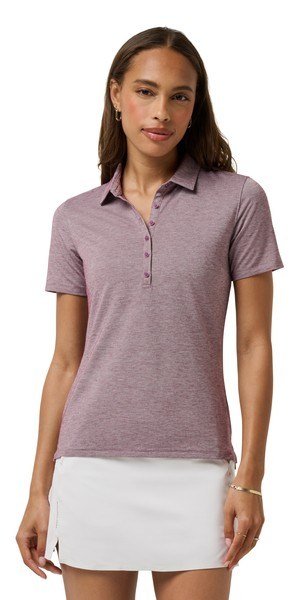 Travis Mathew Featherweight Active polo de mujer, heather damson