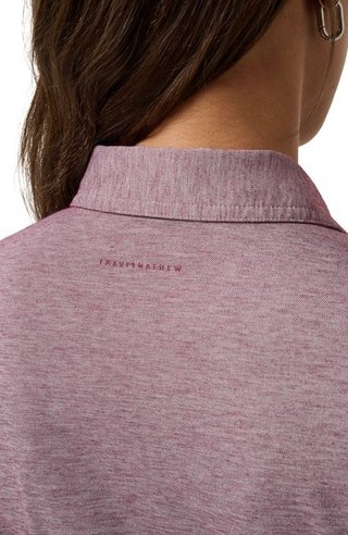 Travis Mathew Featherweight Active polo de mujer, heather damson