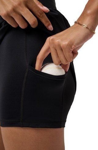 Travis Mathew Game Set Match falda pantalón de mujer, negro