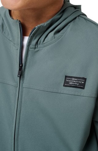 Travis Mathew Wanderlust junior sudadera con capucha, balsam green