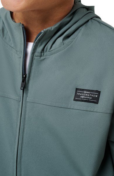 Travis Mathew Wanderlust junior sudadera con capucha, balsam green