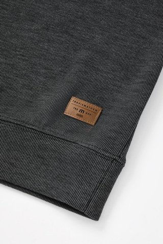 Travis Mathew Cloud suéter 1/4 zip para hombre, heather black