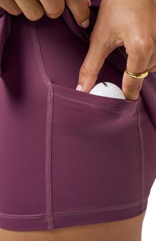 Travis Mathew Game Set Match Moveknit falda pantalón de mujer, damson