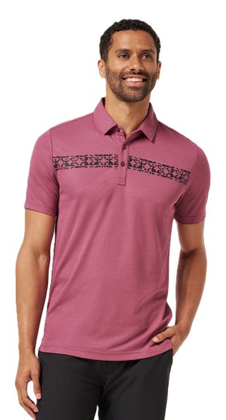 Travis Mathew Bungee Jump polo de hombre, damson