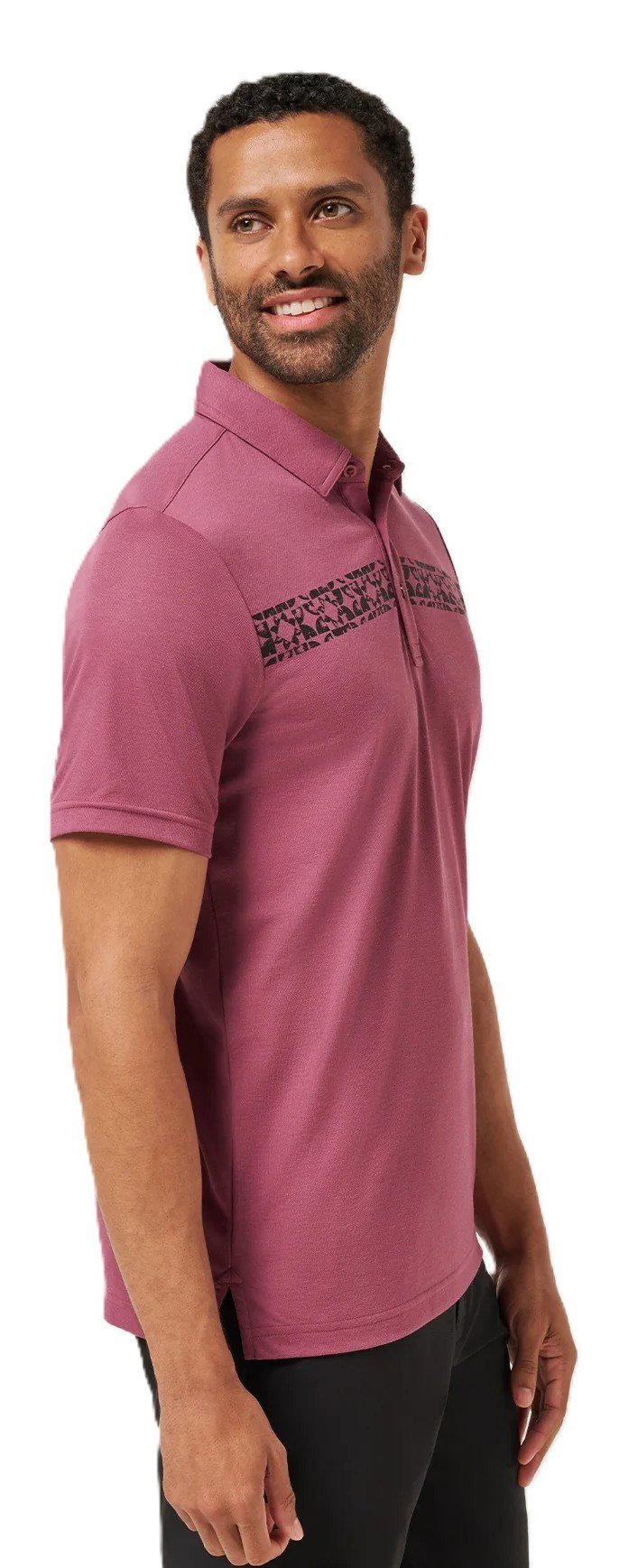 Travis Mathew Bungee Jump polo de hombre, damson